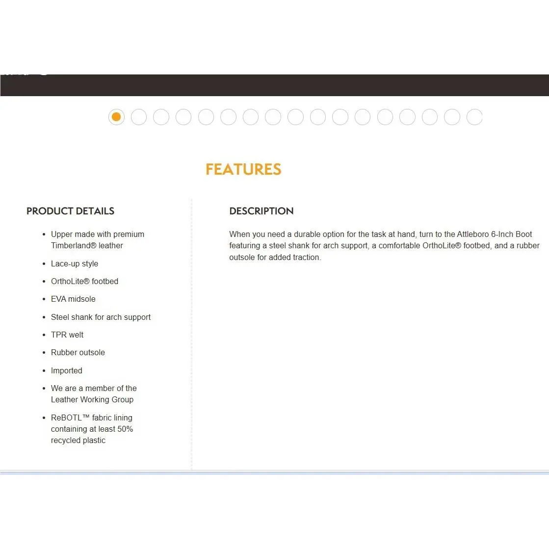 Timberland shoes - Timberland 6 Inch Attleboro Mid Lace - A69YW - Medium Brown 17