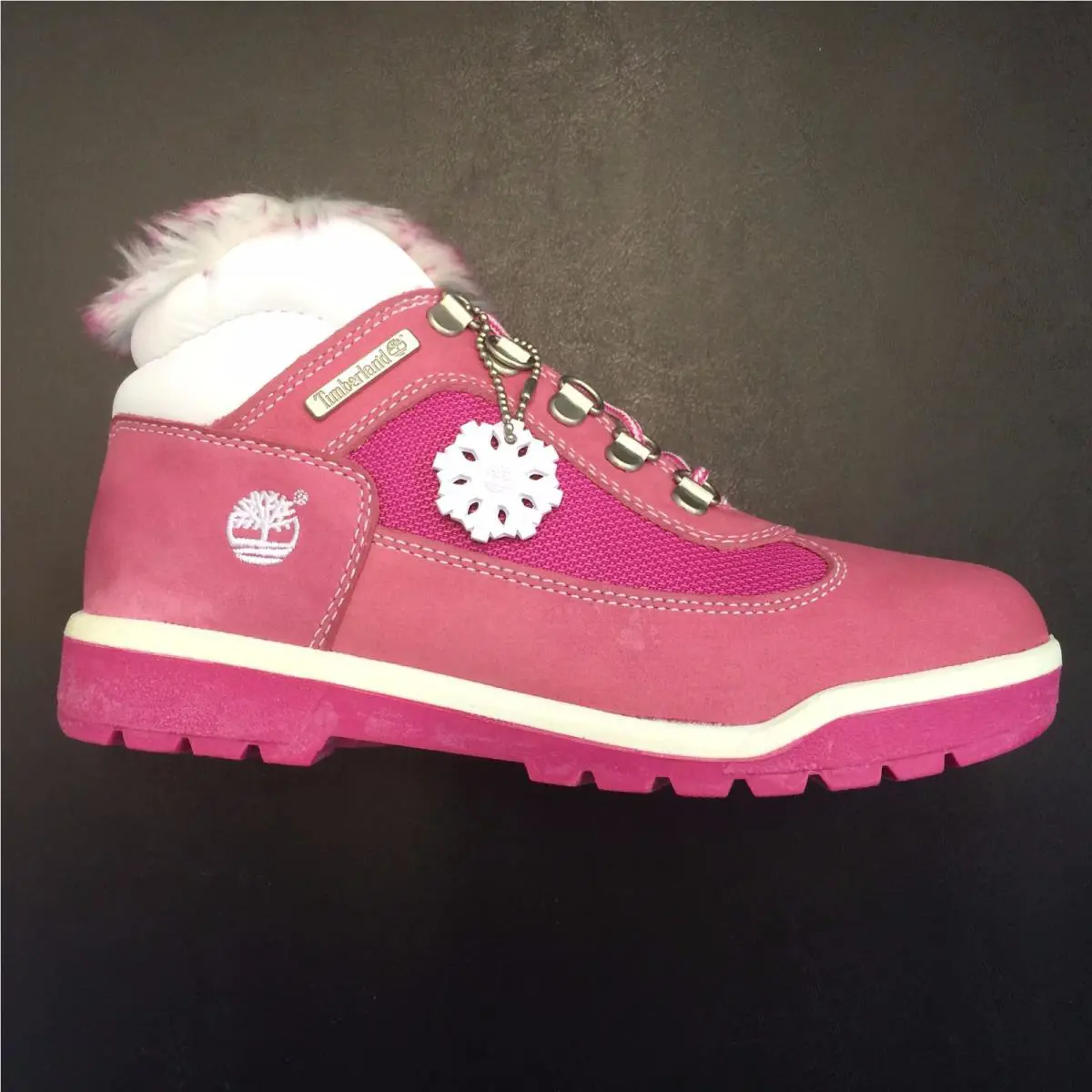 Timberland Junior`s/juniors Fld BT Frstng Pink/rose Boot 40974 M/m