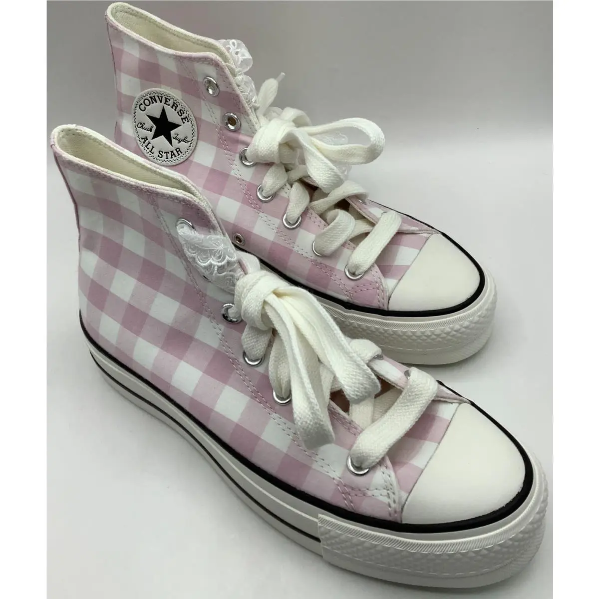 Converse Chuck Taylor All Star Platform White Pink Women’s Size 7.5 A13663C