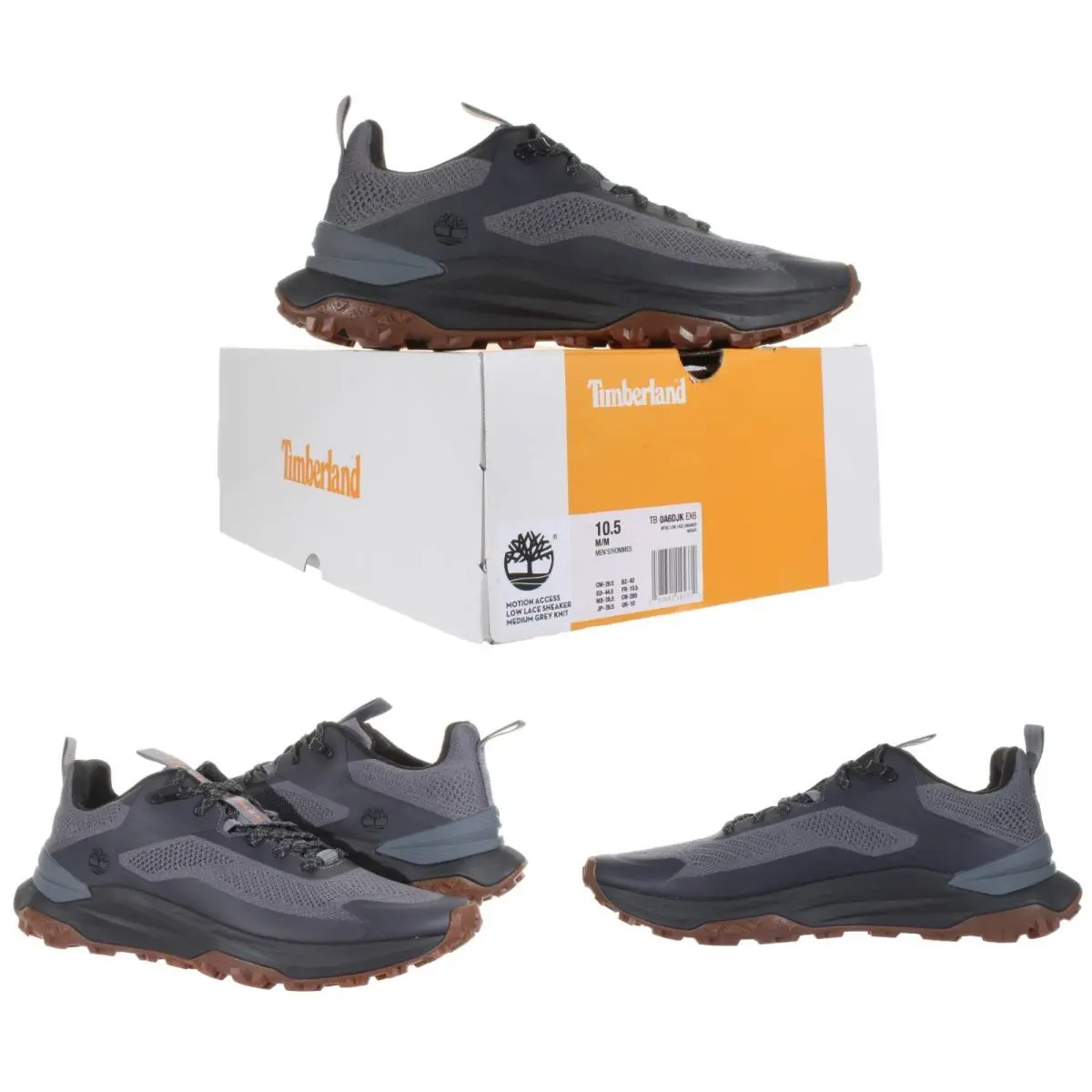 Timberland Men`s Motion Access Low Grey Sneaker Size 10.5 - Medium Grey