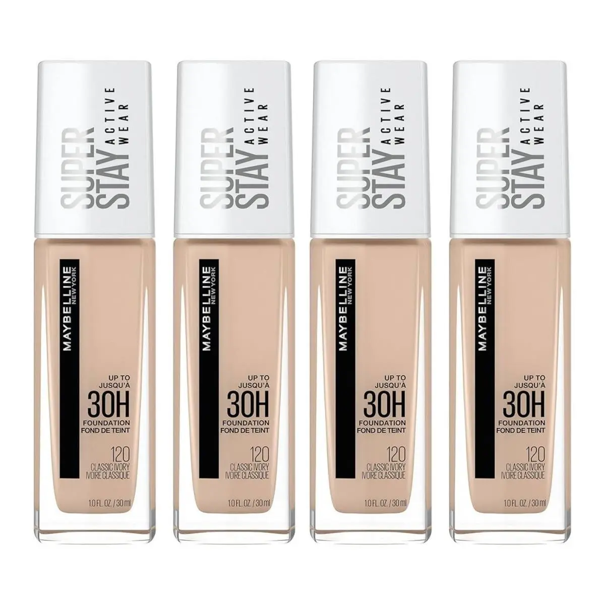 Maybelline York Superstay Full Coverage Foundation Classic Ivory 4 Pack