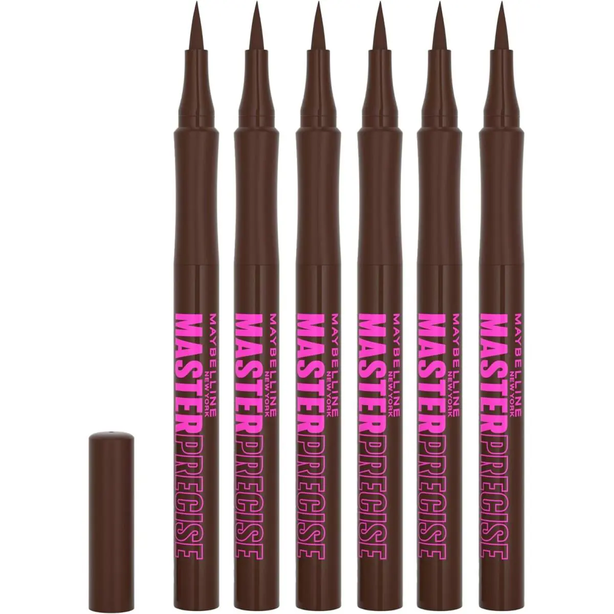 Maybelline Eyestudio Master Precise Waterproof Eyeliner Forest Brown 6 Pack