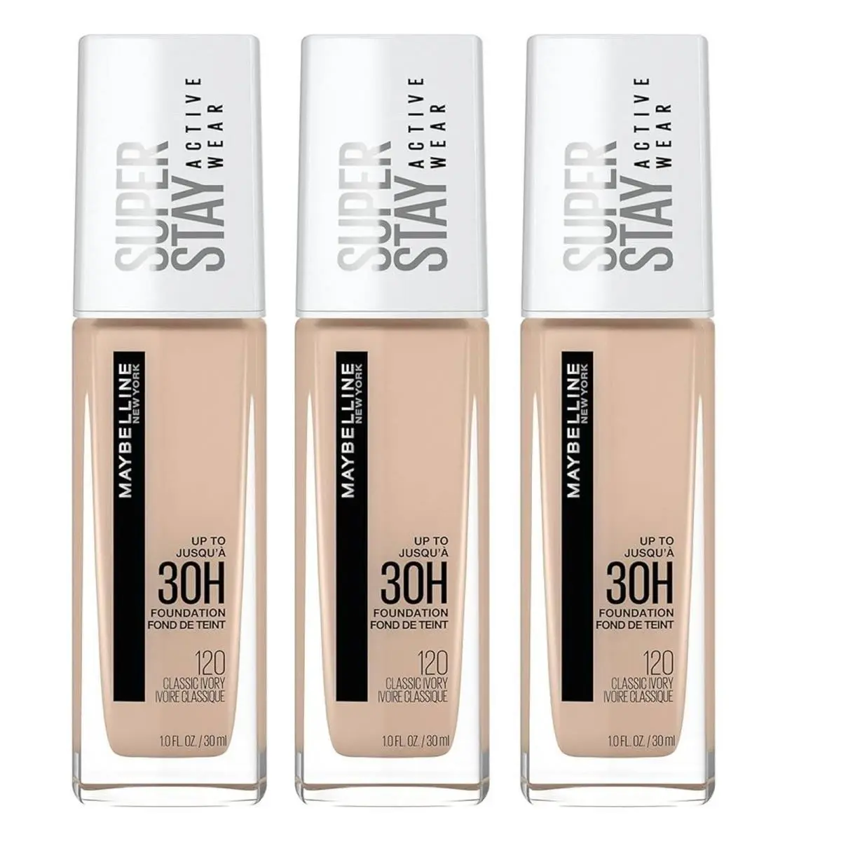 Maybelline York Superstay Full Coverage Foundation Classic Ivory 3 Pack