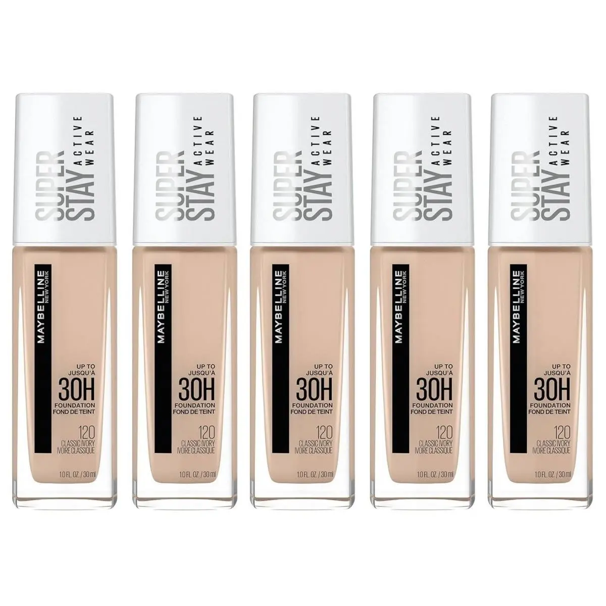 Maybelline York Superstay Full Coverage Foundation Classic Ivory 5 Pack