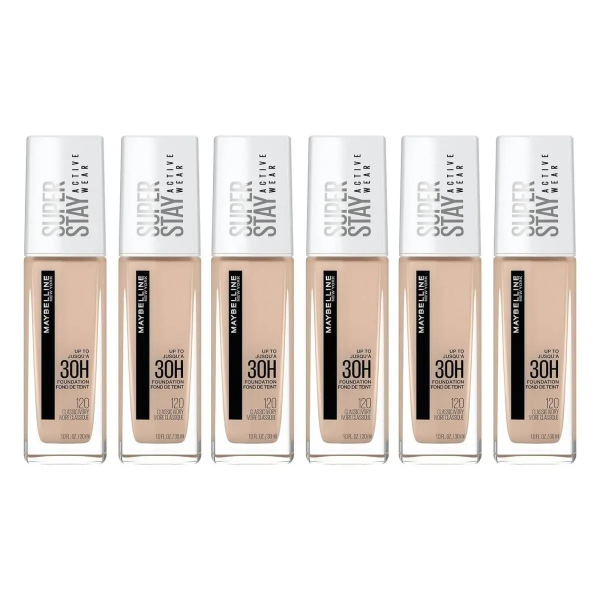 Maybelline York Superstay Full Coverage Foundation Classic Ivory 6 Pack