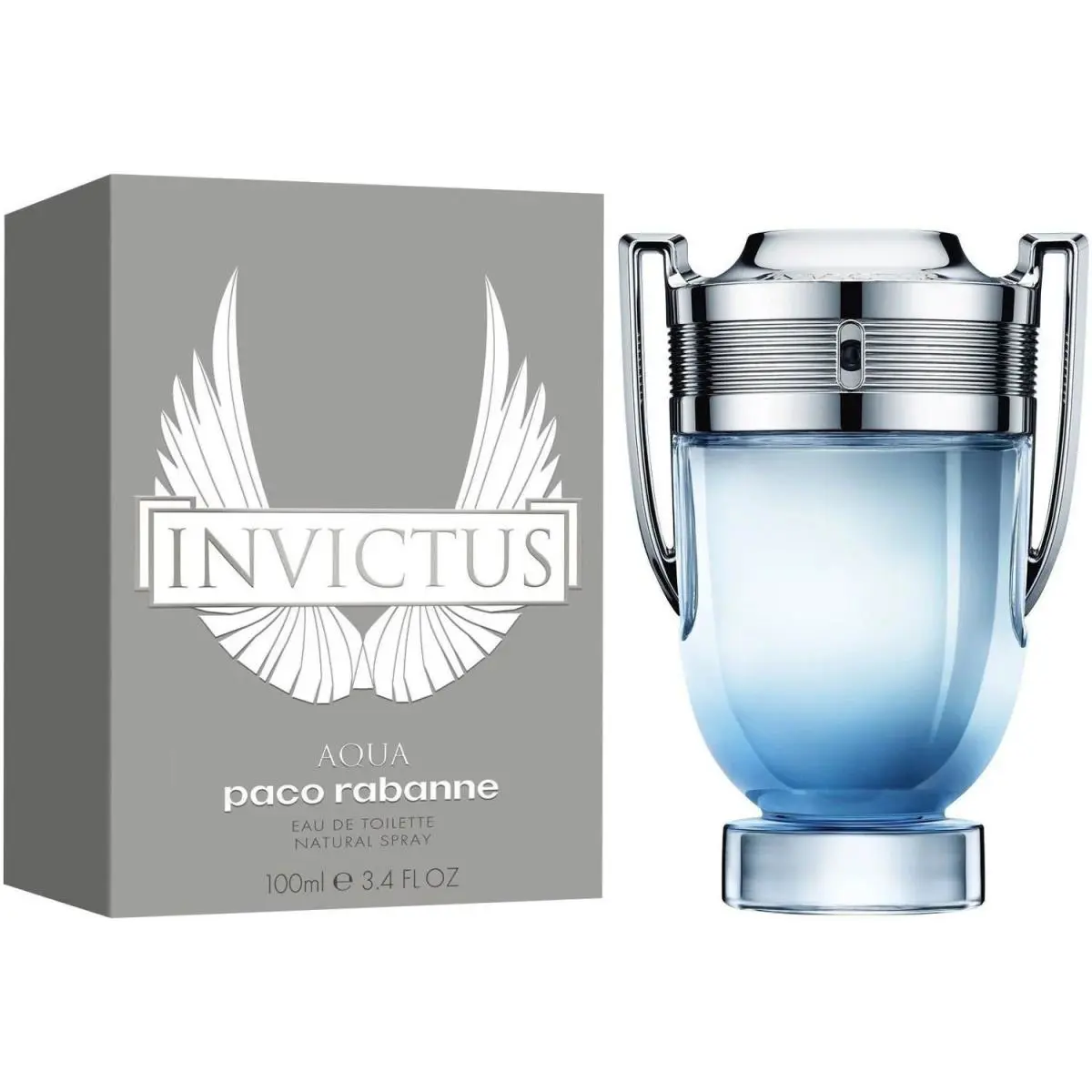 Invictus Aqua Paco Rabanne Aqva Men 3.4 / 3.3 oz Cologne Edt