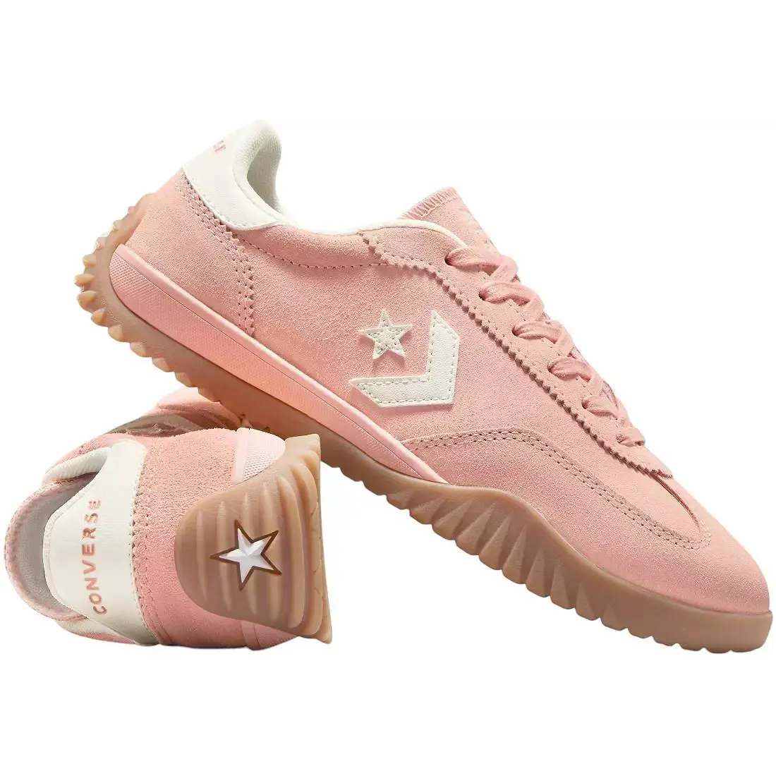 Converse Run Star Trainers Sneakers Low Top Flamingo Unisex Men 5.5 Womens 7 - Pink