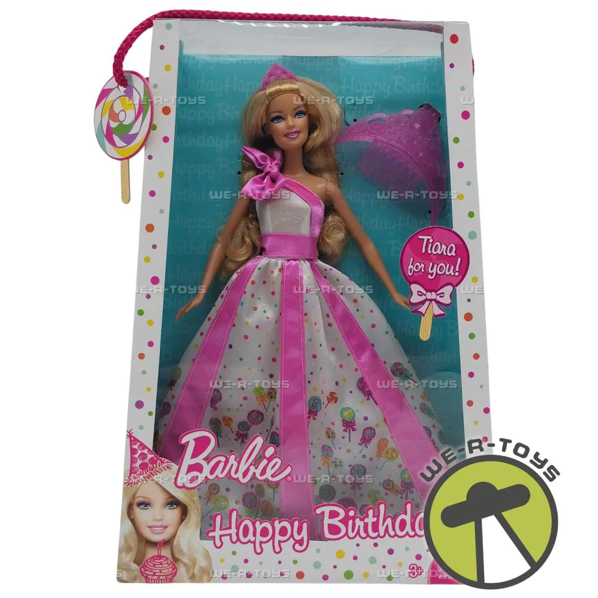 Barbie Happy Birthday Princess Doll with Tiara For You 2010 Mattel T7364