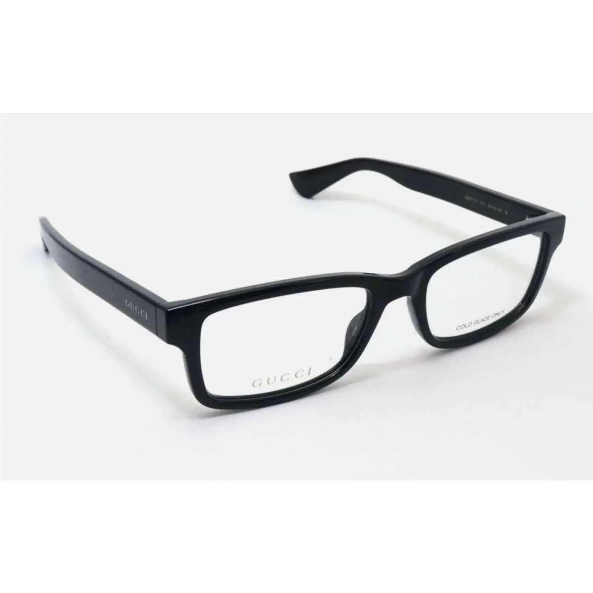 Gucci Eyeglasses GG1717O 001 54-19 145 Shiny Black Rectangular Frames W/case