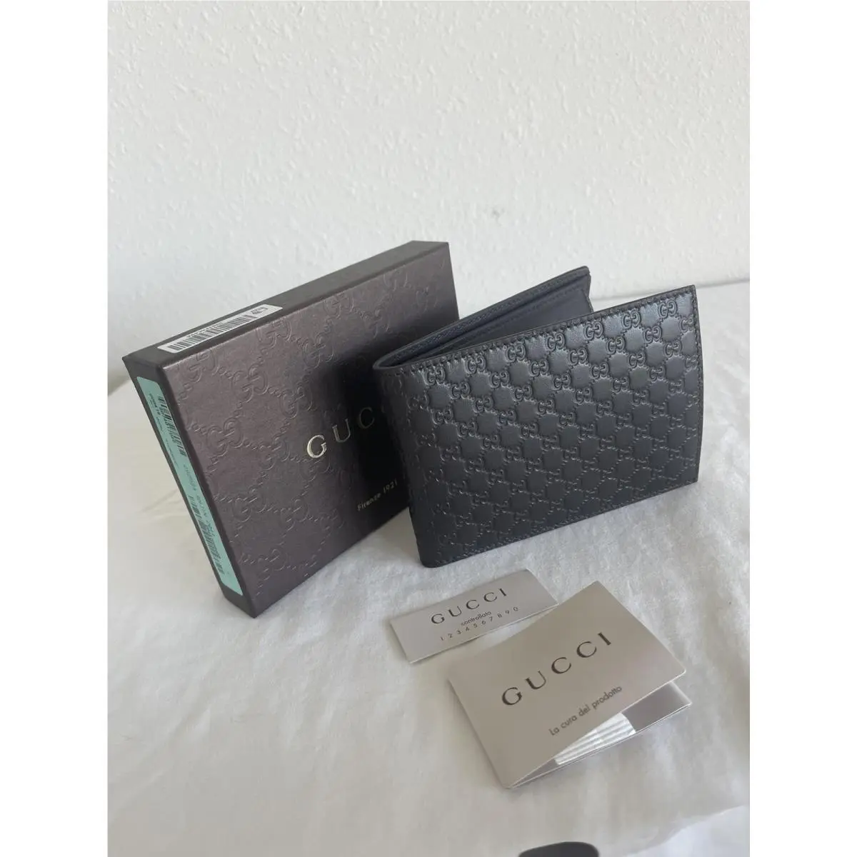 Gucci Microguccissima 292534 Dark Brown Leather Bifold Wallet