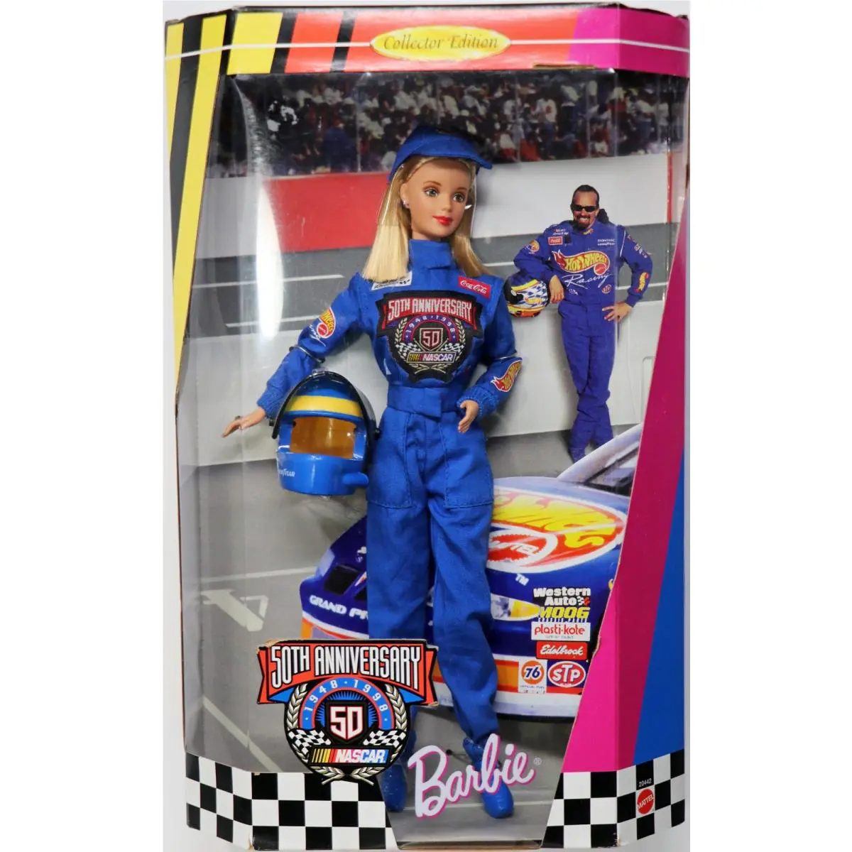 Barbie Doll 50th Anniversary Nascar Collector Edition - 20442 Nrfb 1998 Mattel