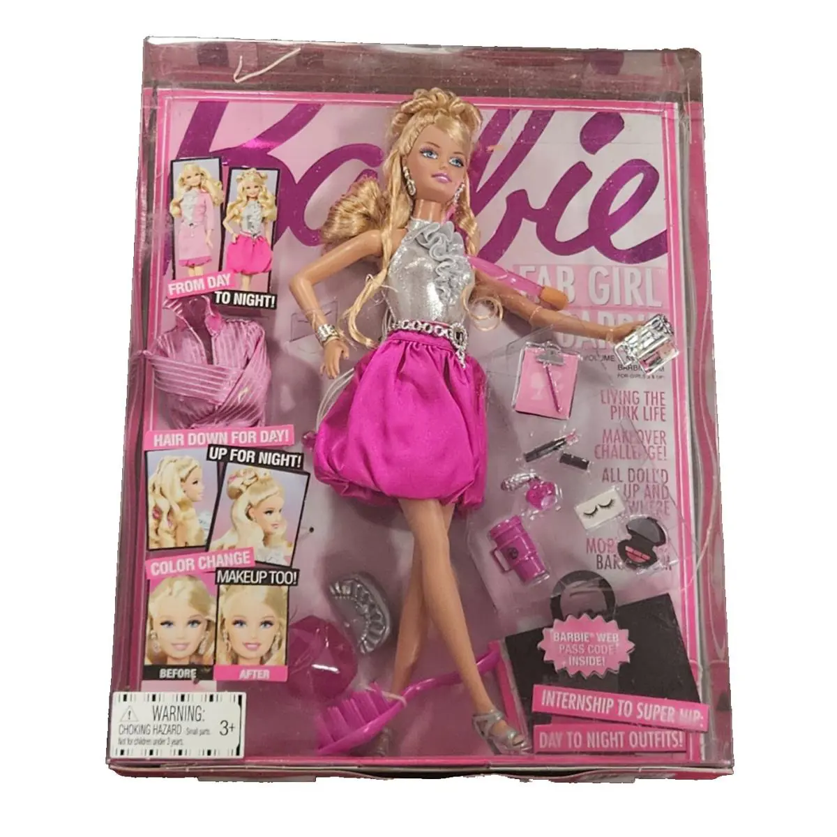Barbie Fab Girl Doll Color Changing Make Up Blonde Hair Mattel