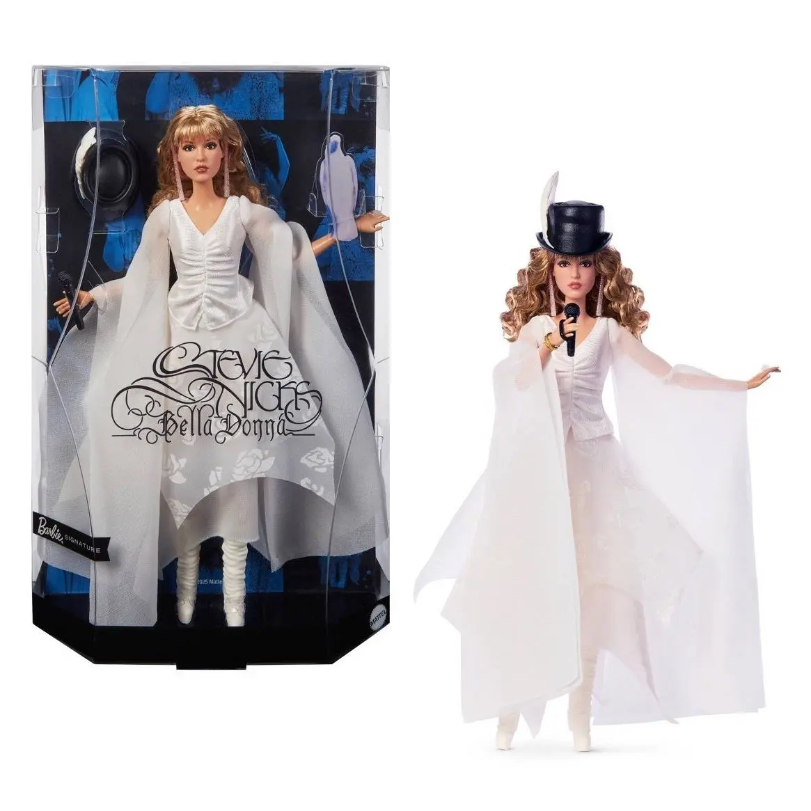 Barbie Stevie Nicks Bella Donna Collector Doll White Dress Presale Ships