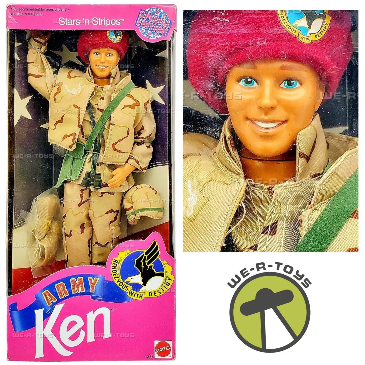 Barbie Army Ken Stars `n Stripes Special Edition Doll 1992 Mattel 1237
