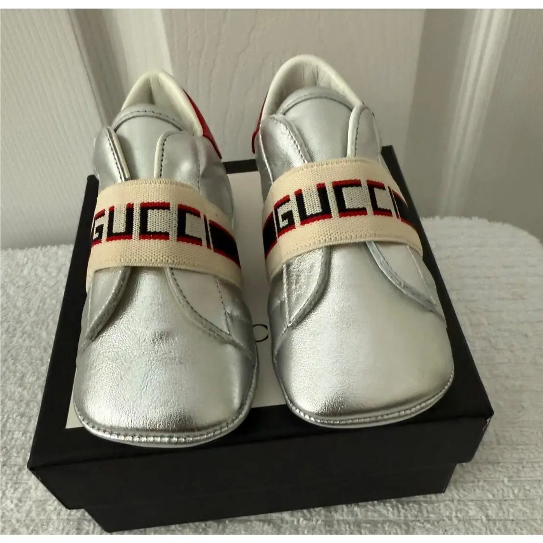 Gucci Baby Shoes Vitello Silk