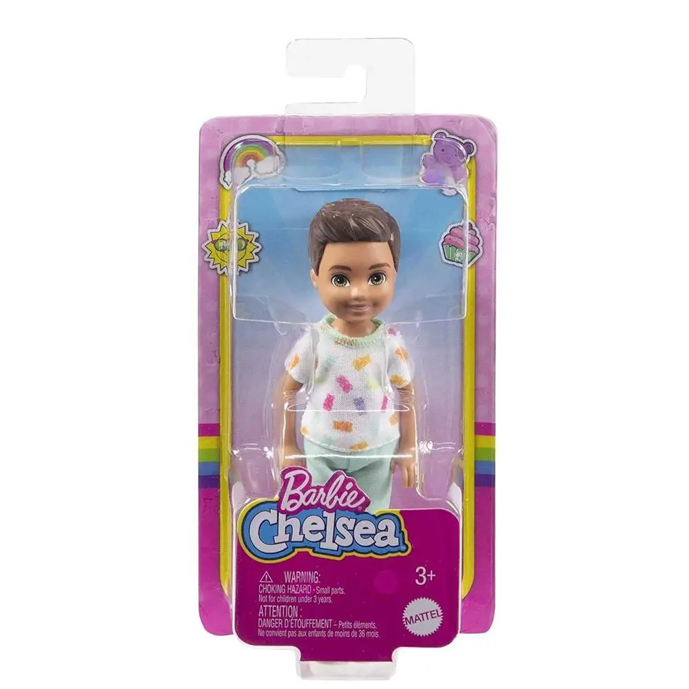 Barbie Club Chelsea Boy Brunette Gummy Bear Shirt HGT06