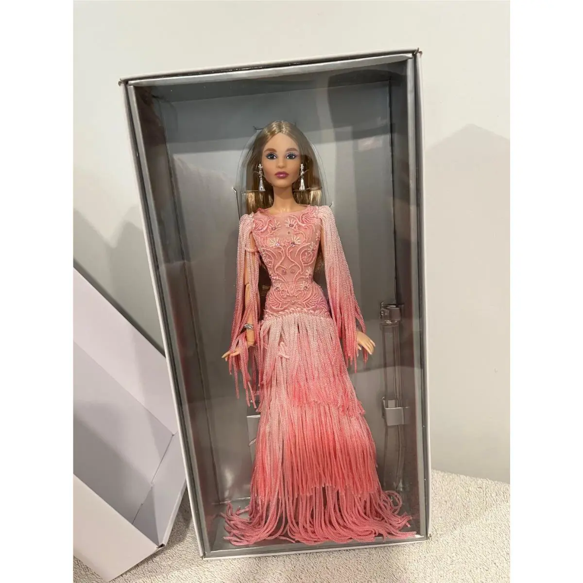 Blush Fringed Gown Barbie
