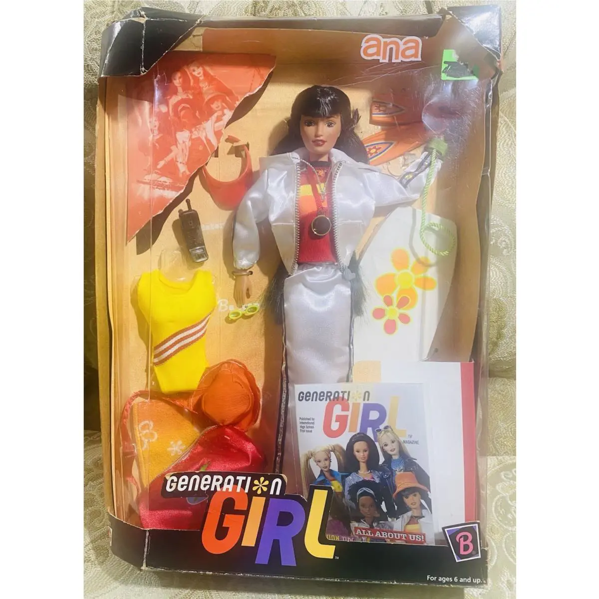 Hispanic Barbie Generation Girl 1998 Ana Suarez 20972 Black Hair Brown Eye
