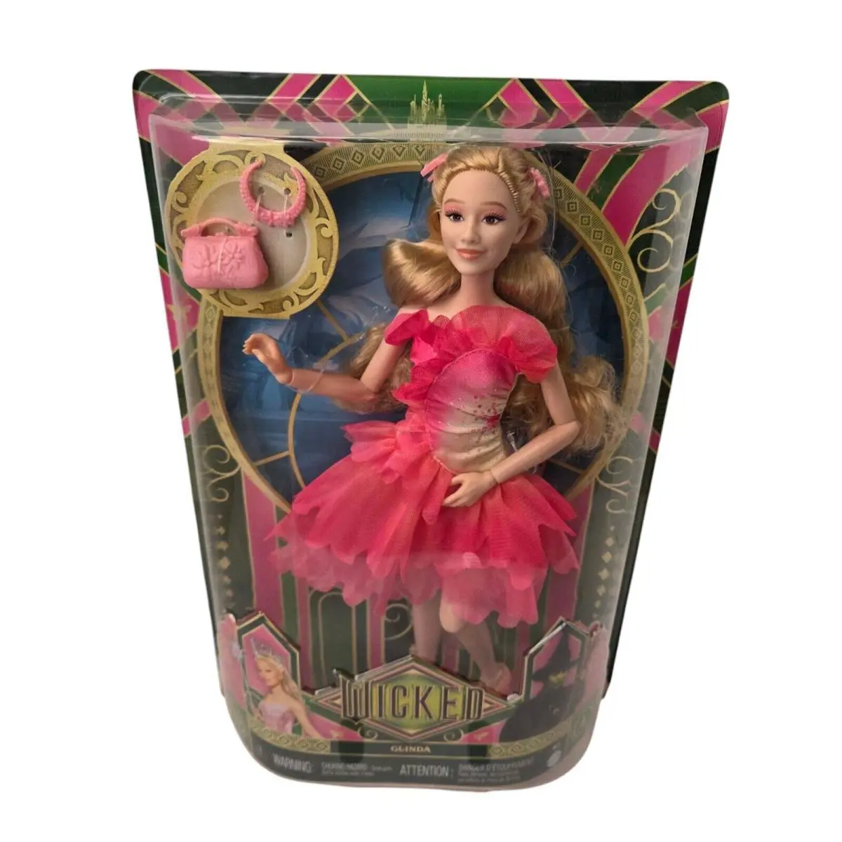 Collectible Mattel Wicked Movie Glinda Fashion Doll Rare Error Url Misprint