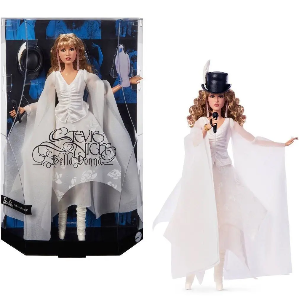 Barbie Signature Stevie Nicks Bella Donna Collector Doll White Dress JBJ45