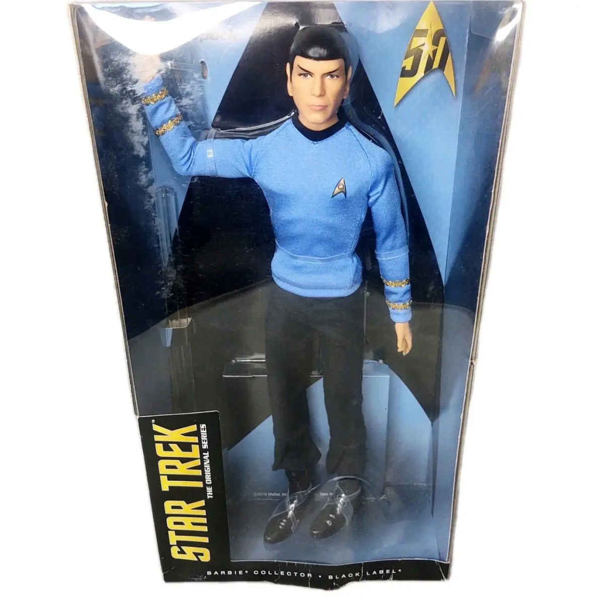 Nrfb Barbie Ken Fashion Doll Mattel 2016 Star Trek Spock Articulated