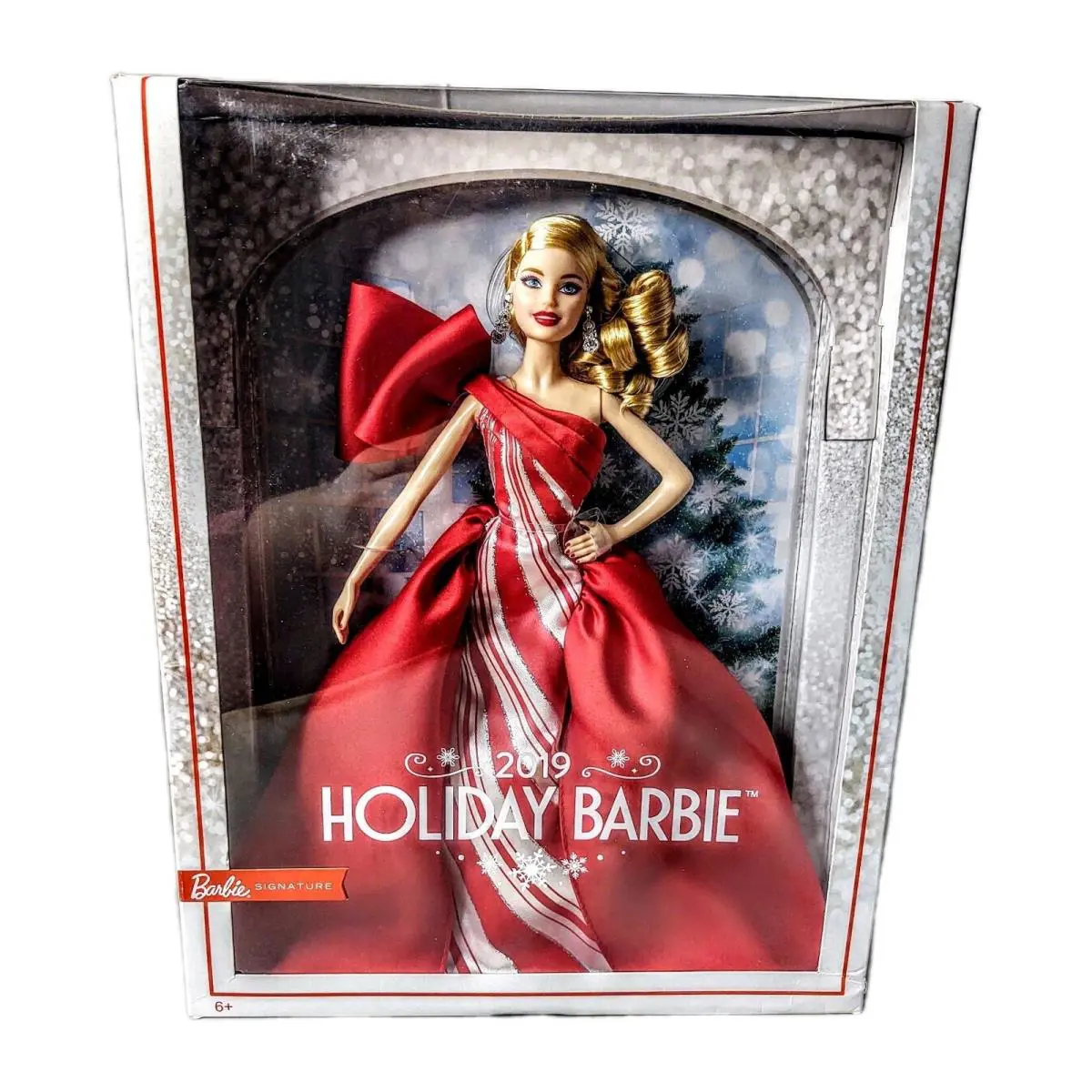 2019 Holiday Barbie 11.5 Fashion Doll 1:6 Peppermint Candy Cane Dress Xmas Nrfb