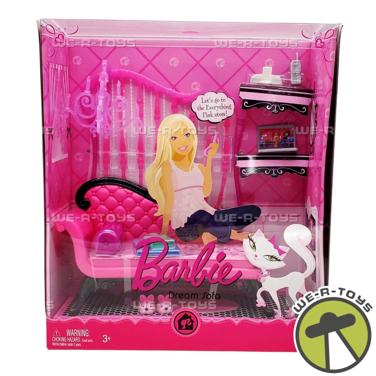 Barbie Color Your World Pink Dream Sofa Playset and Accessories 2008 Mattel