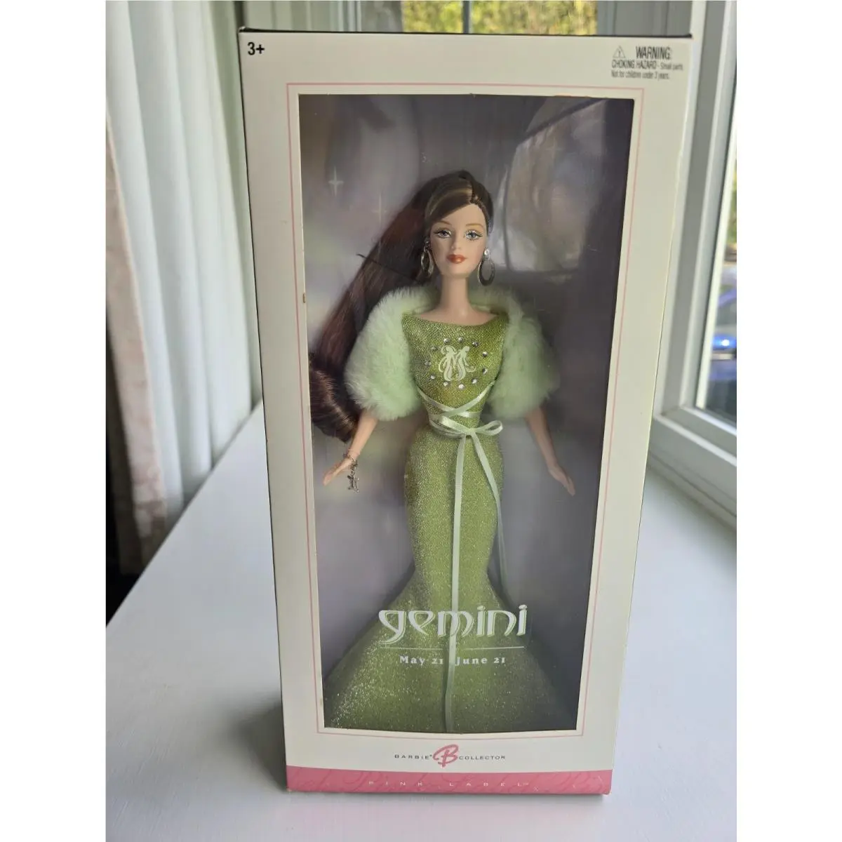 2004 Gemini Zodiac Barbie–pink Label Astrology Collection by Mattel Nfrb+sealed