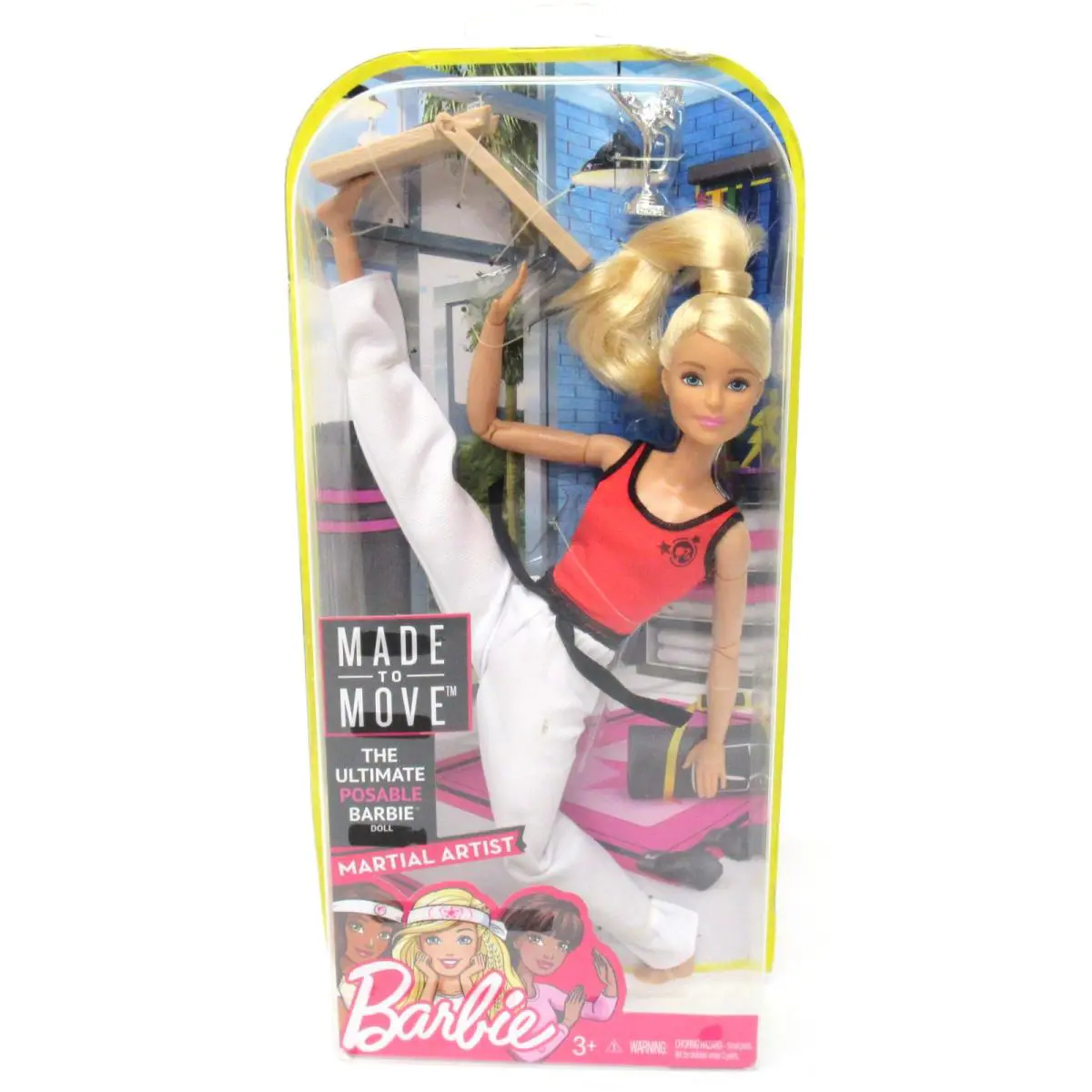 Mattel Made To Move Barbie Martial Artist 2016 US Release Very Rare