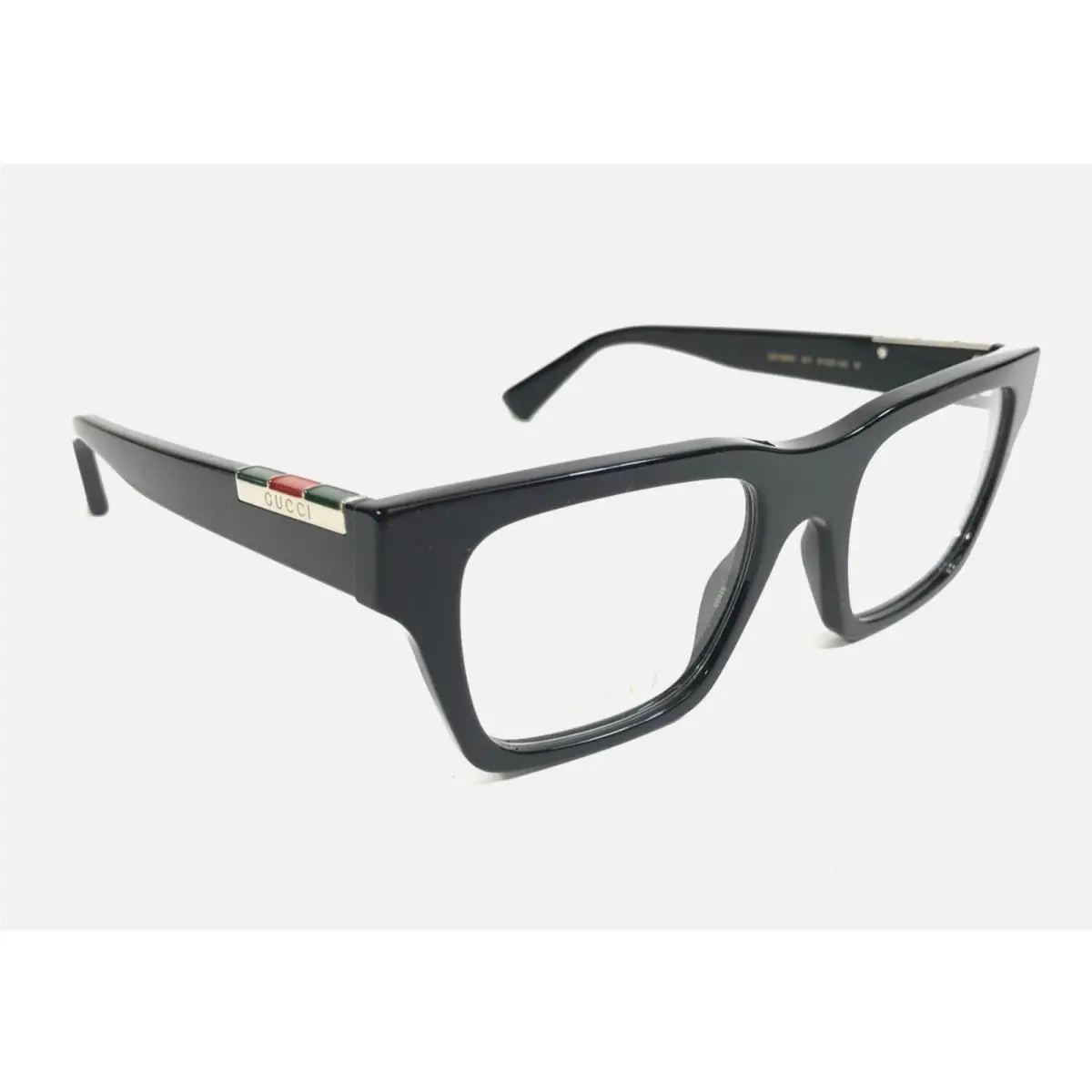 Gucci Eyeglasses GG1889O 001 51-20 145 Black Square Frames with Silver Logos
