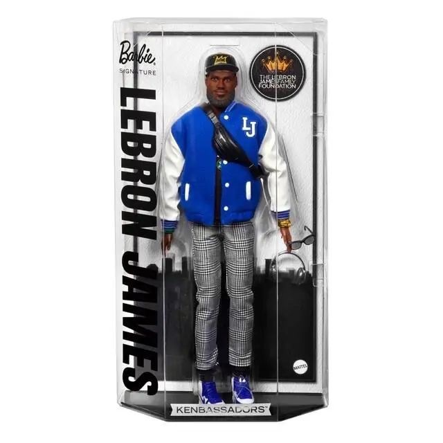 Mattel Barbie Signature Lebron James Kenbassadors Ken Doll In Hand