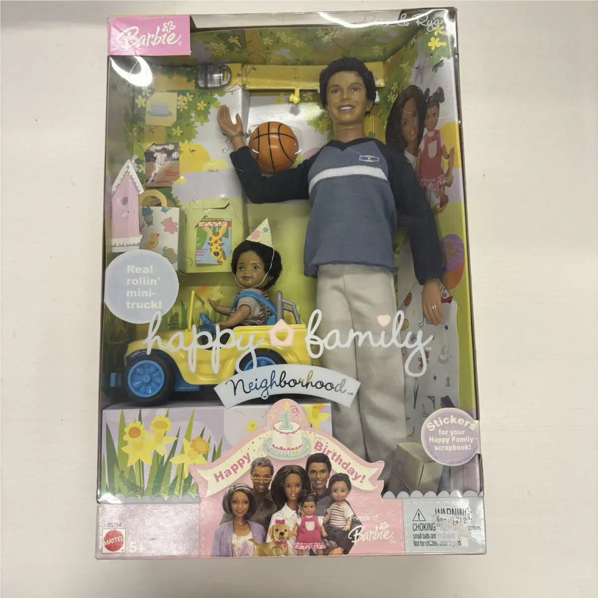 Happy Family Barbie Doll Dad Son Alan Ryan Rare African American Htf Nrfb