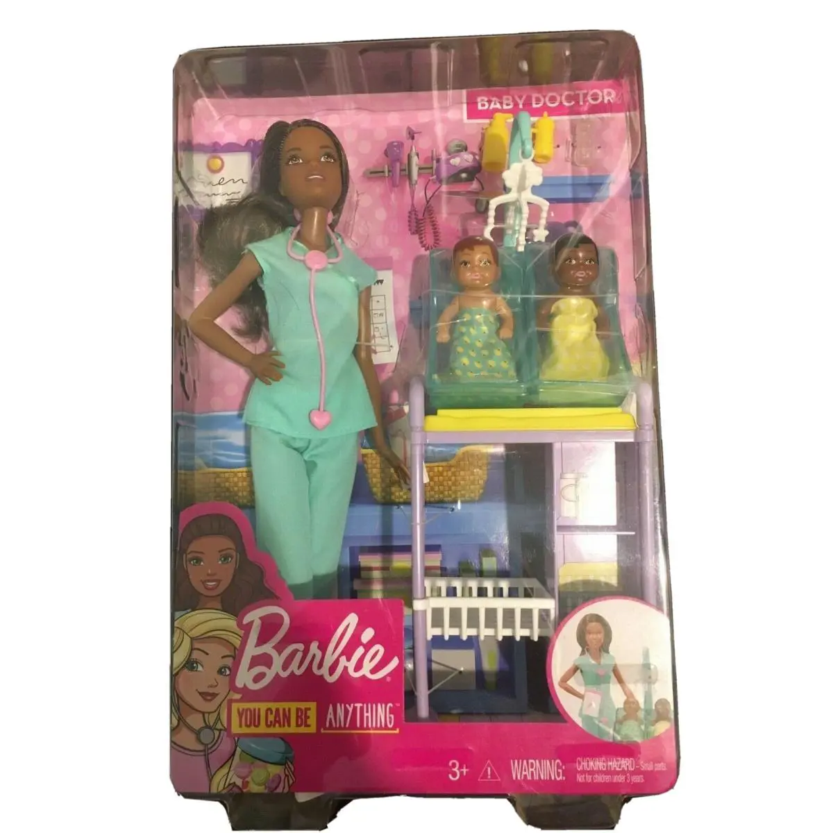 Barbie Careers Baby Doctor Nurse Doll Play Set Brunette