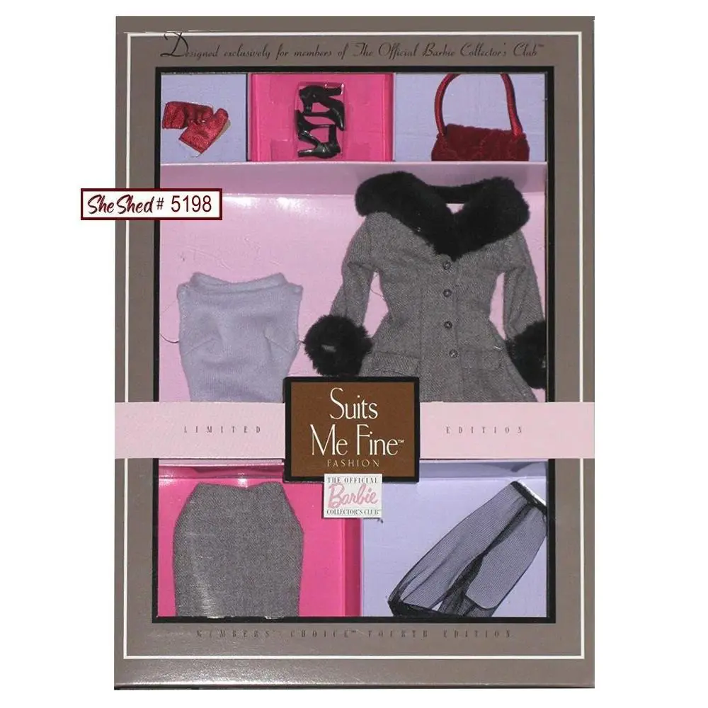 Vintage 1999 Barbie Collector Club Suits Me Fine Fashion 26069 Limited Edition