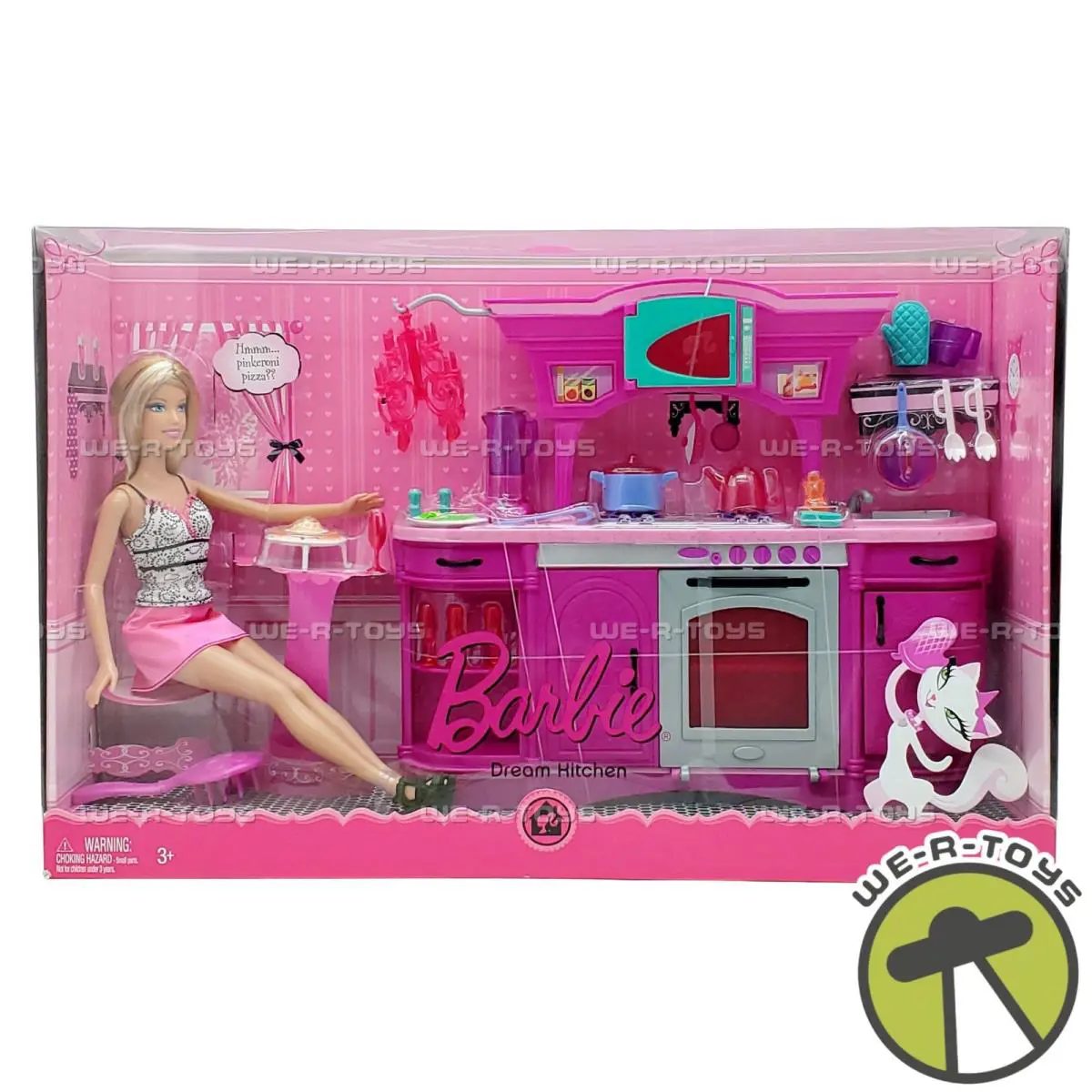 Barbie Dream Kitchen Play Set Glam Kitchen and Doll 2009 Mattel No. N4893