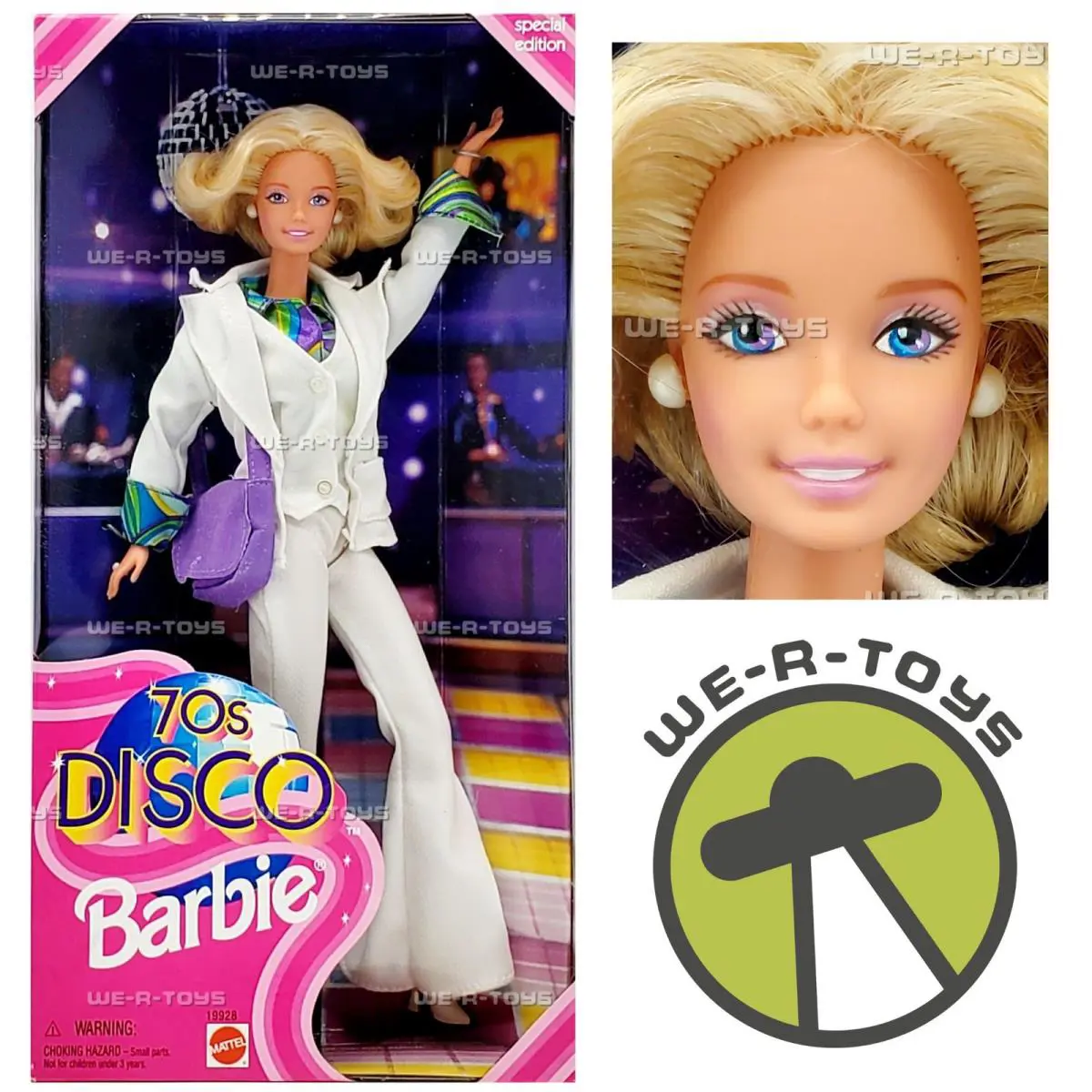 70`s Disco Barbie Doll Special Edition Blonde 1998 Mattel 19928