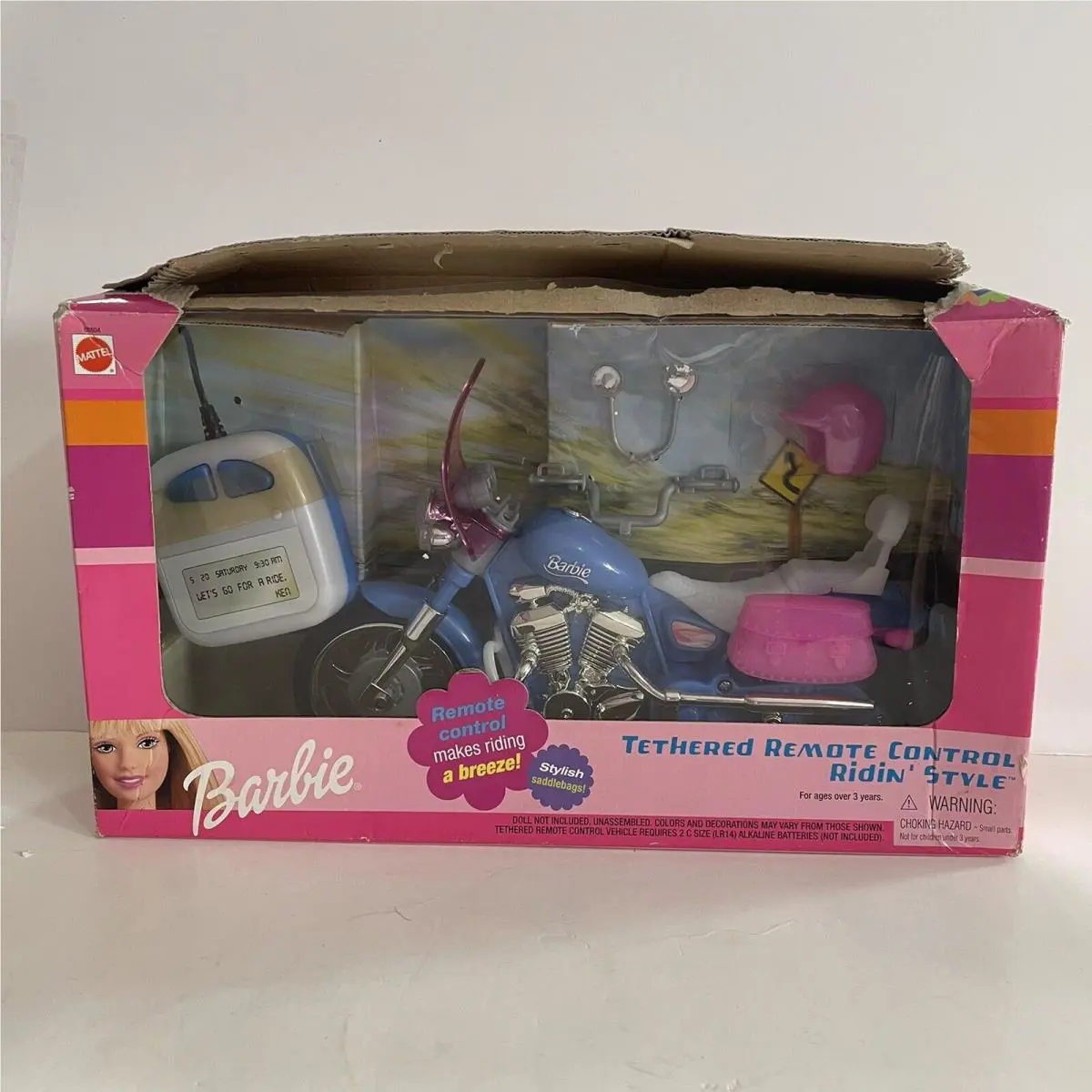 Barbie Tethered Remote Control Motorcycle