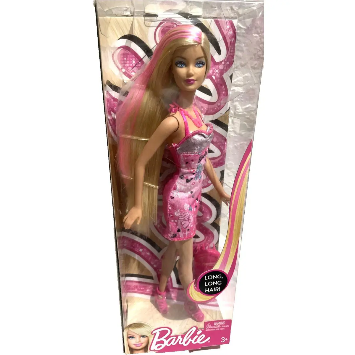 Barbie Long Long Hair V9516 X7883 Blonde and Pink Hair 2012