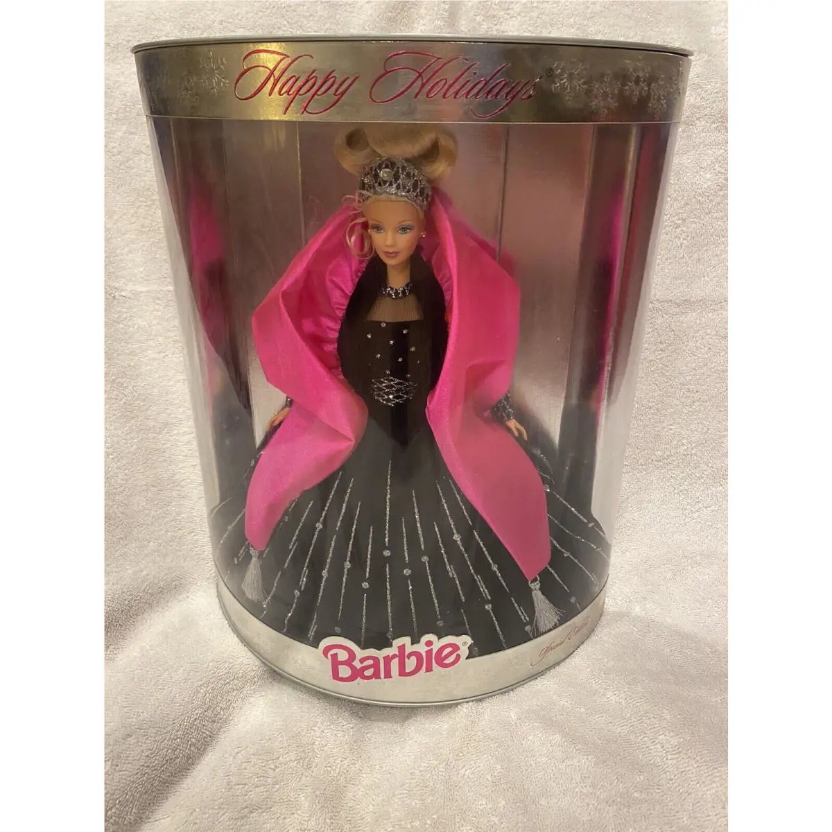 Happy Holidays Christmas Special Edition 1998 Barbie Doll Mattel Velvet