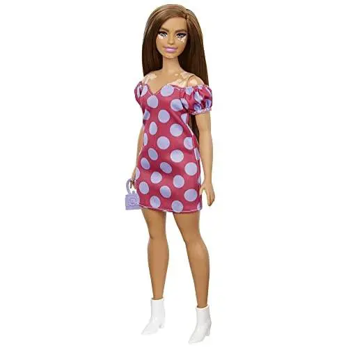 Barbie Fashionistas Doll 171 with Polka Dot Dress Toy For Kids 3 to 8 Years