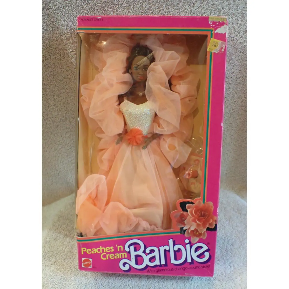 1984 Vintage Peaches N Cream African American Barbie Doll Nrfb