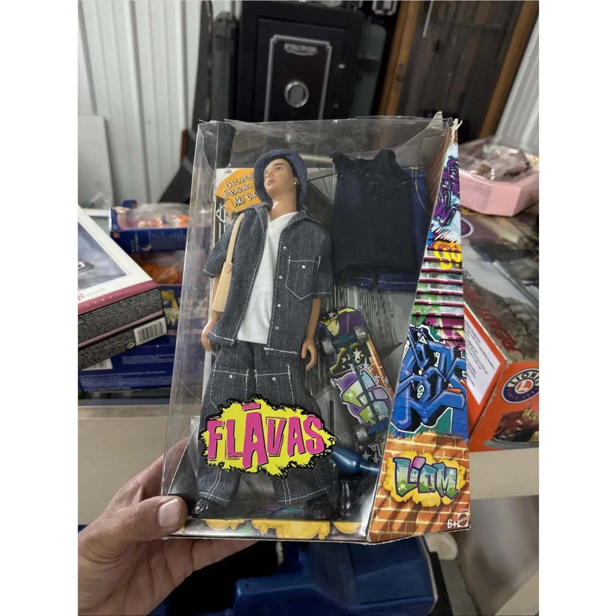 2003 Mattel Flavas Liam Hip Hop Doll with Accessories. Nrfb