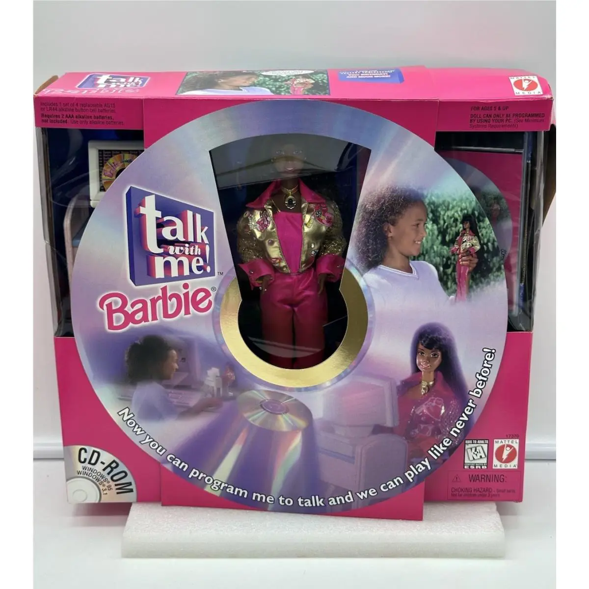 Vintage Talk with Me Barbie Doll 17370 with CD Rom Mattel 1997