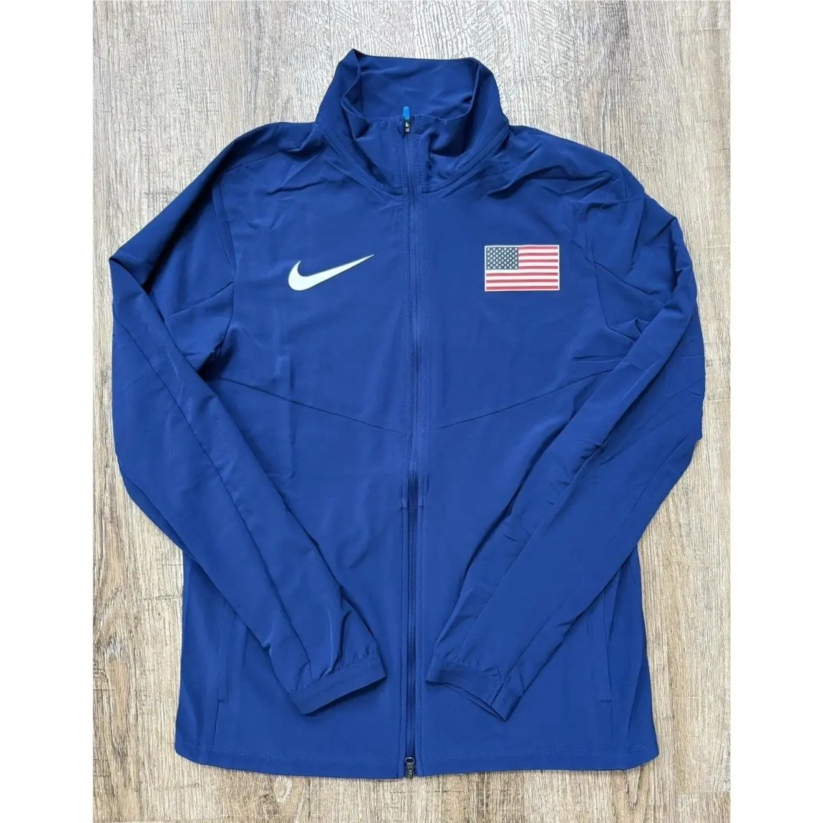 Nike Pro Elite Team Usa Full Zip Mens Jacket Blue CV0293-492 Size Small