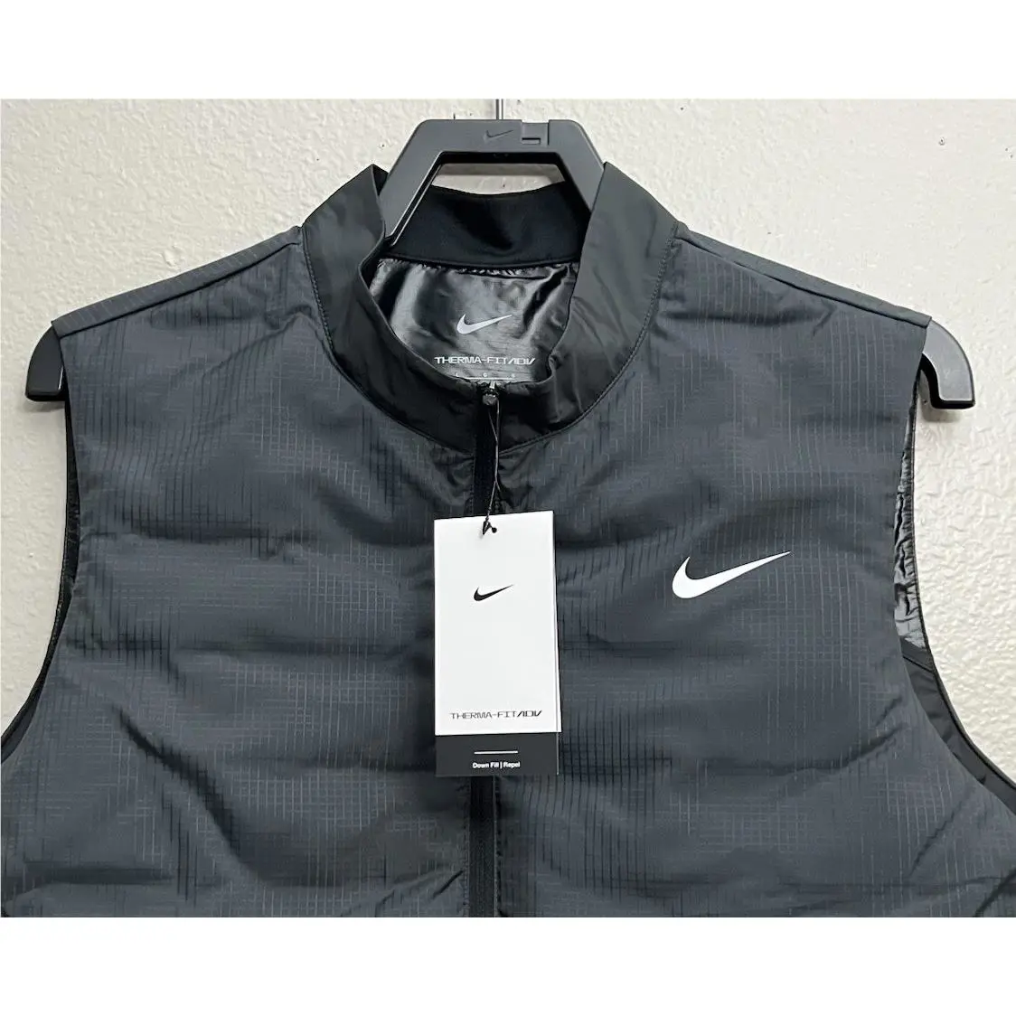 Nike clothing - Nike Therma-Fit ADV Repel Full Zip Golf Vest - FQ0447-010 - Black (UPC: 197596786941) 0