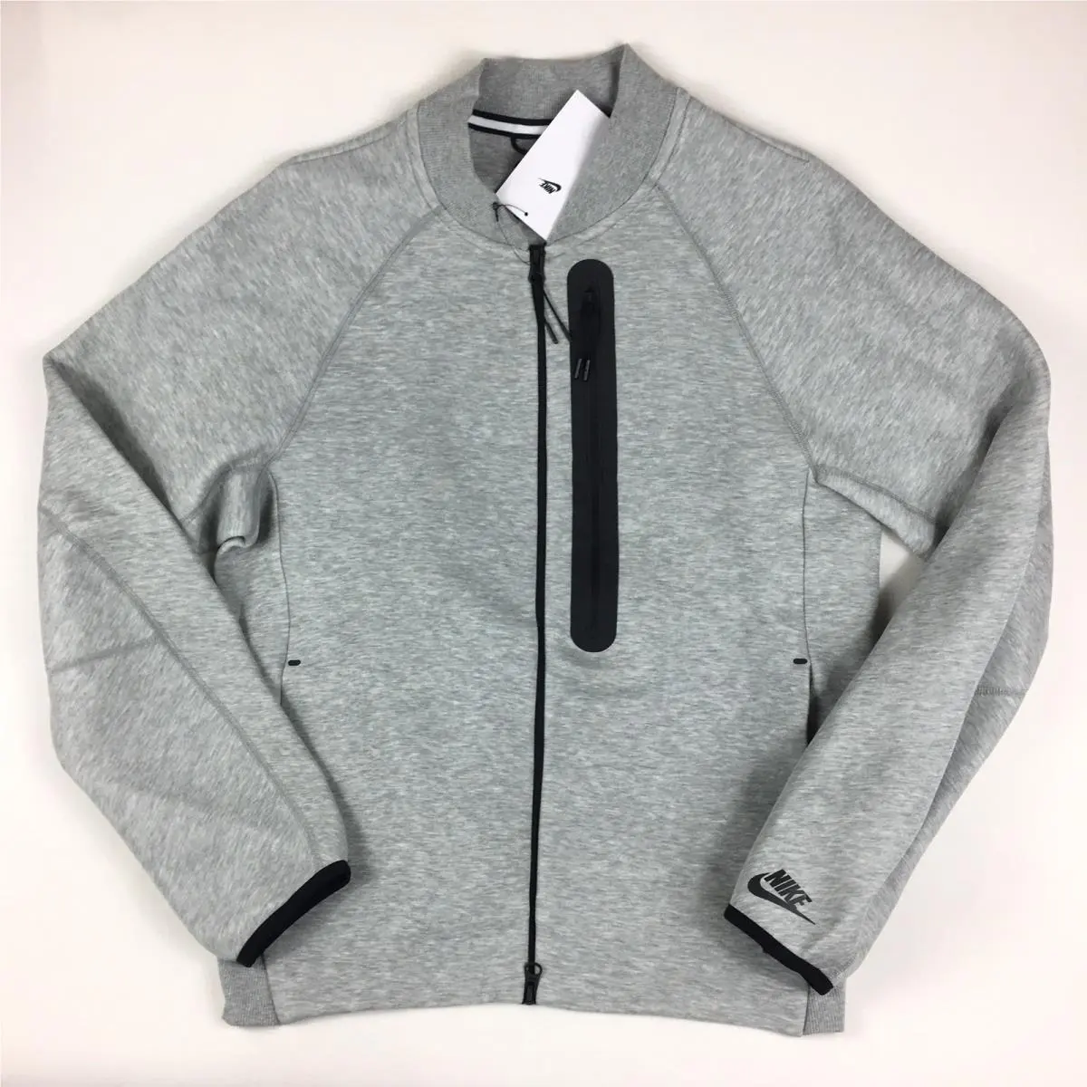 Nike Tech Fleece Bomber Jacket Gray Sportswear FB8008-063 Men’s Size Small