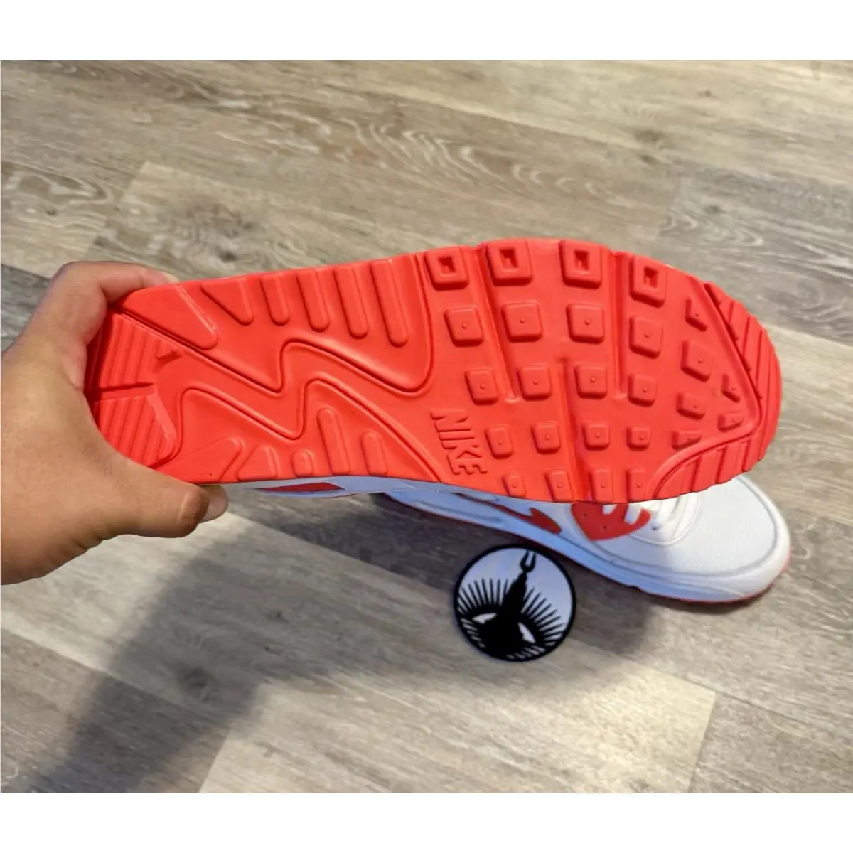 Nike shoes - Nike Air Max 90 - Air Max - HQ3691-900 - White / Bright Crimson (UPC: 198480003625) 9