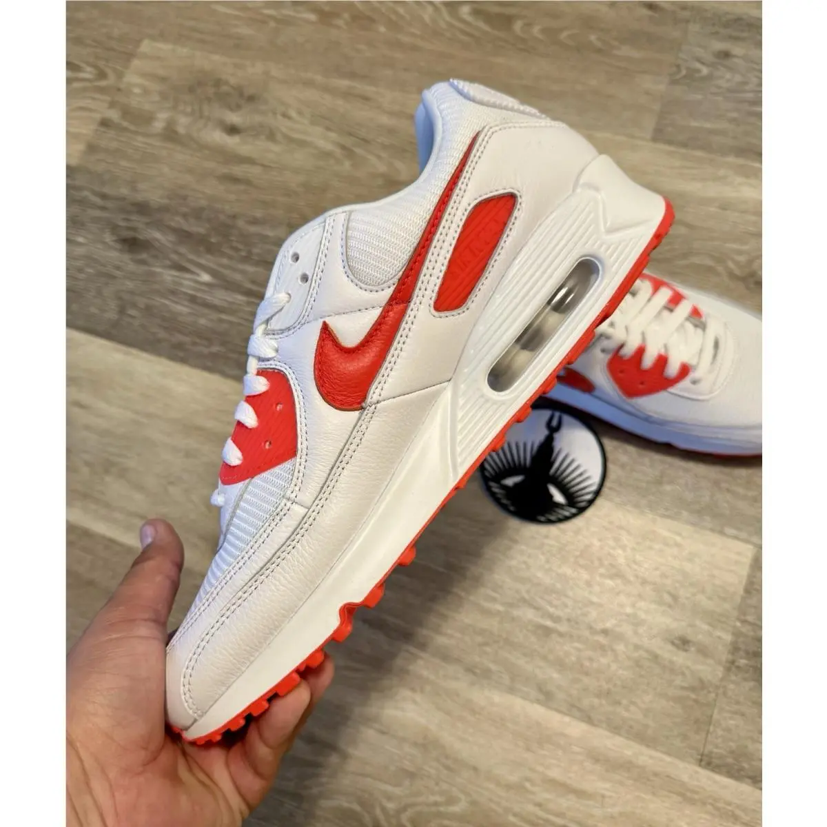 Nike shoes - Nike Air Max 90 - Air Max - HQ3691-900 - White / Bright Crimson (UPC: 198480003625) 3