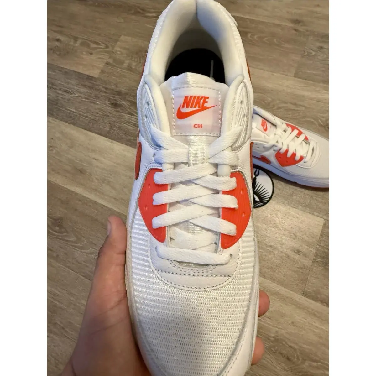 Nike shoes - Nike Air Max 90 - Air Max - HQ3691-900 - White / Bright Crimson (UPC: 198480003625) 6