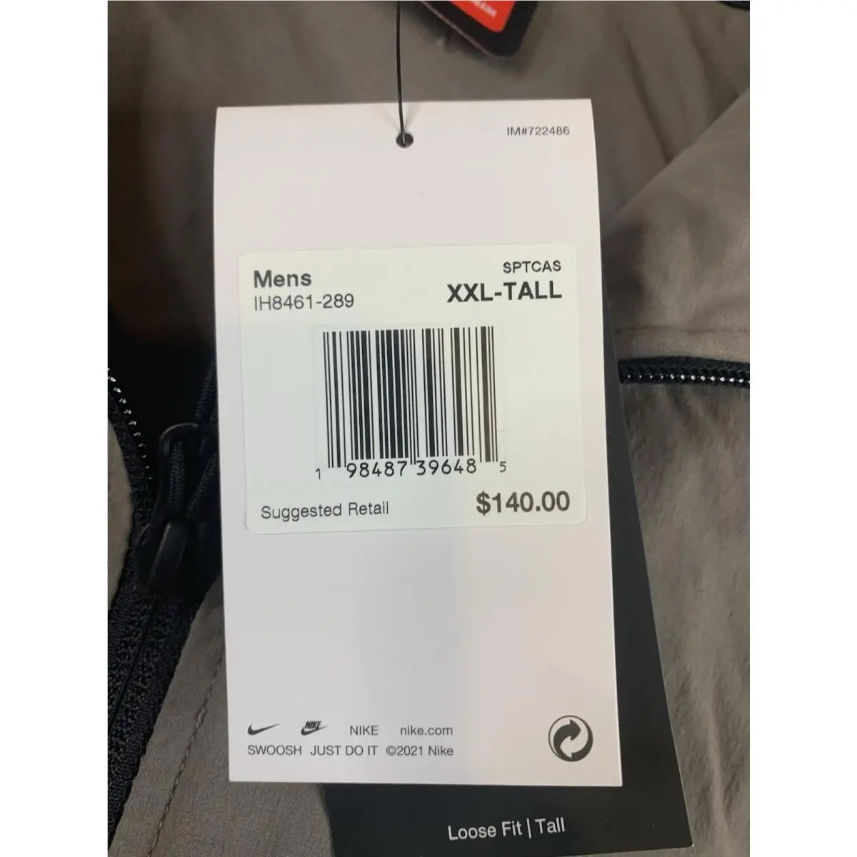 Nike clothing - IH8461 - IH8461 - Gray (UPC: 198481268825) 10
